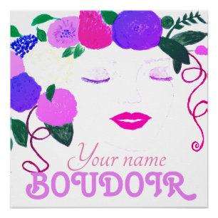 Poster Glossy de la habitación de Chica personaliz