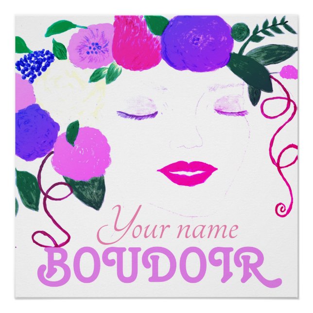 Poster Glossy de la habitación de Chica personaliz (Anverso)