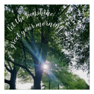 Poster Glossy de la mañana del amanecer