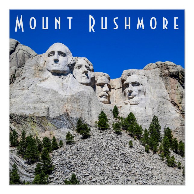Poster Glossy de Mount Rushmore (Anverso)