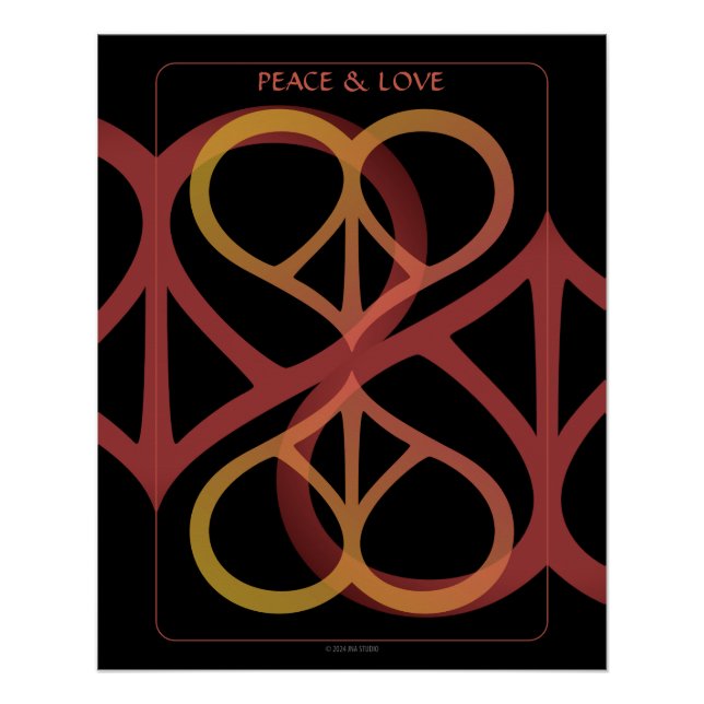 Poster Glossy de Paz y Amor (Anverso)