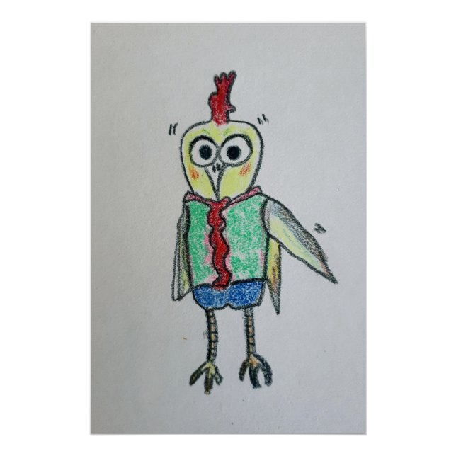 Poster Glossy de pollo (Anverso)