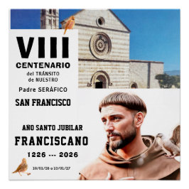 Póster Glossy de San Francisco de Asís