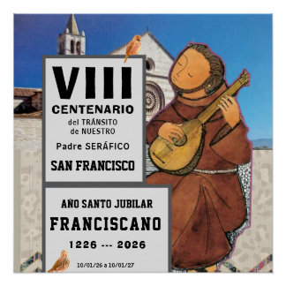 Póster Glossy de San Francisco de Asís