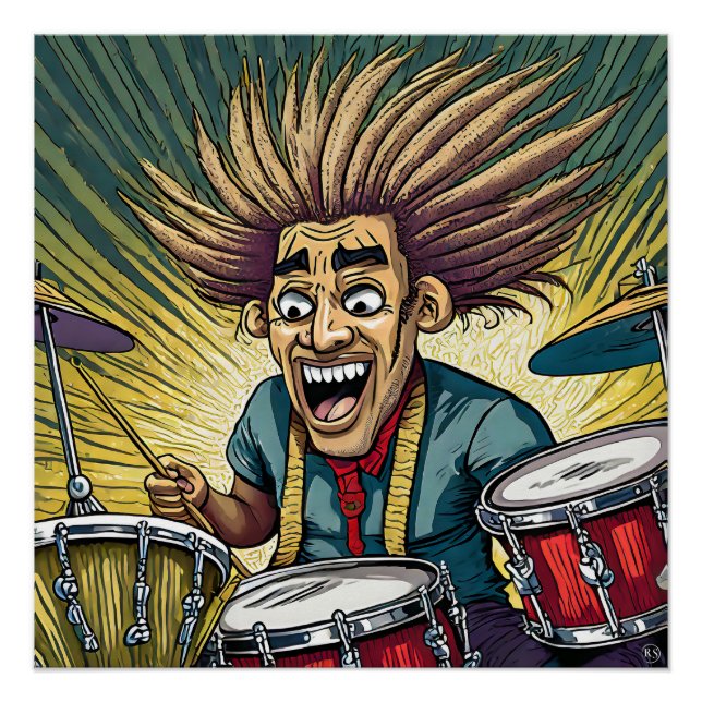 Poster Glossy Drummer (Anverso)