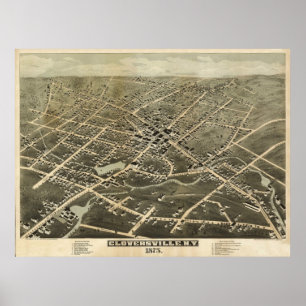 Póster Gloversville NY 1875