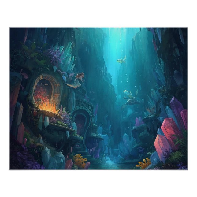 Póster Glow of the Forgotten Depths (Anverso)