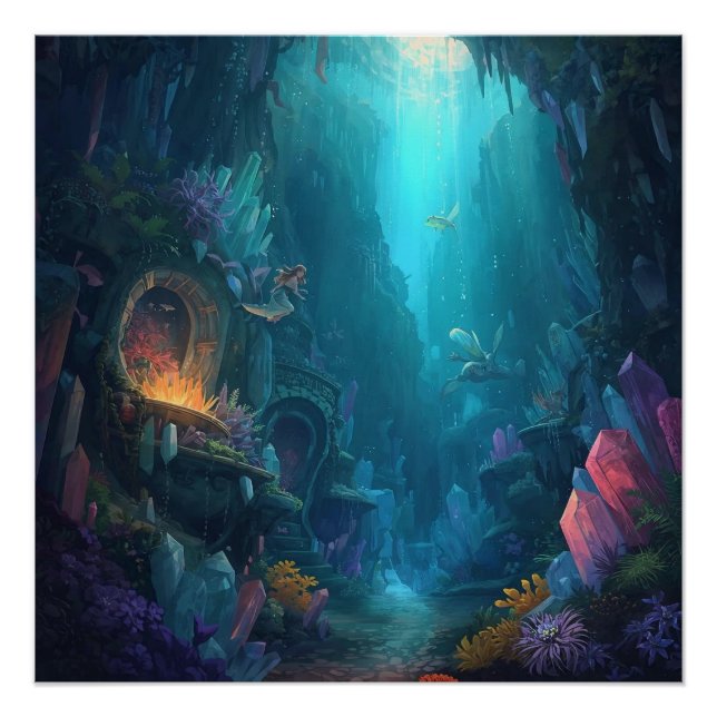 Póster Glow of the Forgotten Depths (Anverso)