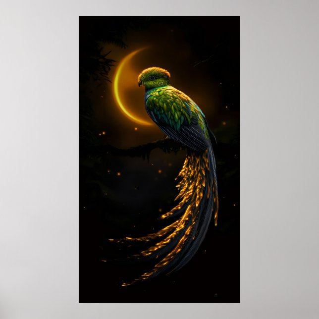 Póster Glow of the Night Feather (Frente)