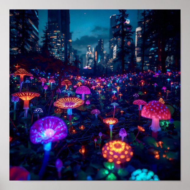 Póster Glowfall Grove (Frente)