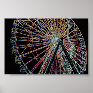 Póster Glowing Wheel