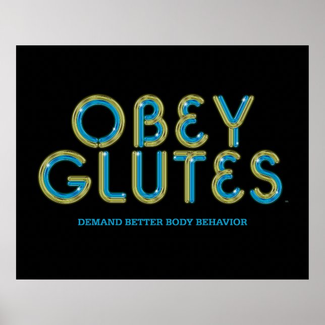 Póster Glutas de obey superiores (Frente)