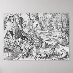 Póster Gluttony (Gula), los siete pecados mortales