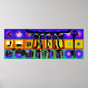 Póster GMT 24 Heures Project Pop Psychedelic Frames 2 P