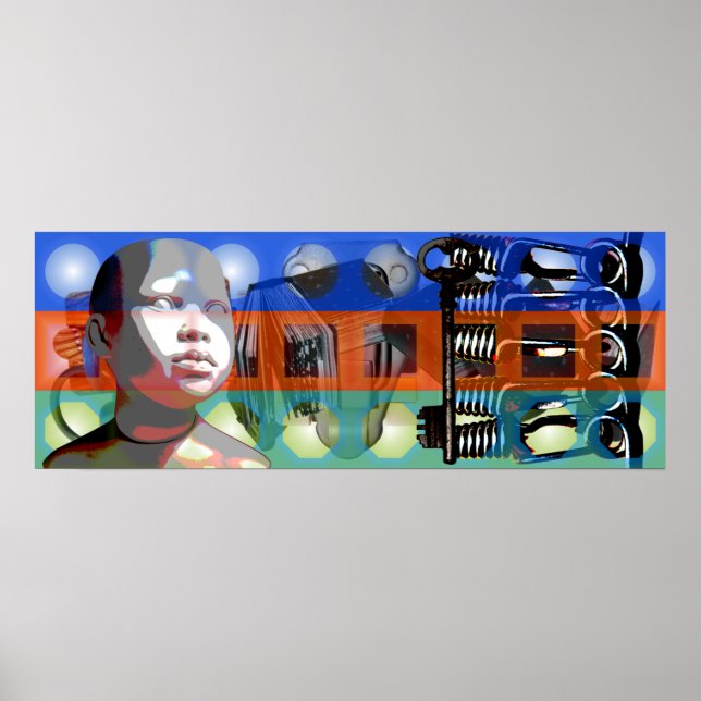 Póster GMT 24 Heures Proyecto Doll colores gradientes Fra (Frente)