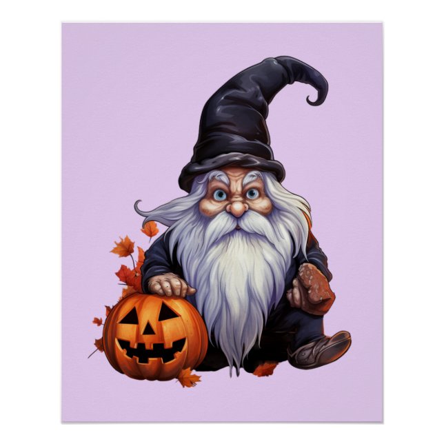 Póster Gnom gnome Halloween (Anverso)