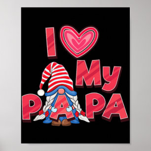 Póster Gnome Dad Patrón de la bandera de los Estados Unid