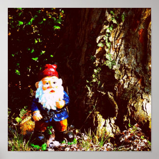 Póster Gnome de límite rojo