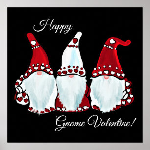 Póster Gnome del Día de San Valentín