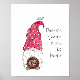 Póster Gnome del jardín de primavera