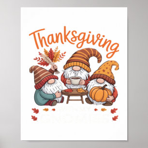 Póster Gnome Fall Leopard Turkey Essential T