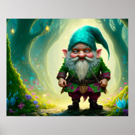 Póster Gnome in the Woods