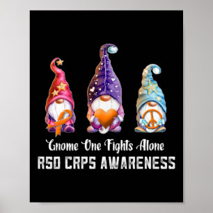 Póster Gnome Nadie lucha contra la conciencia de RSD CRPS