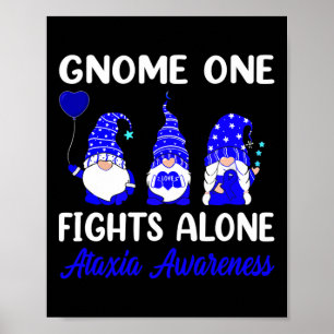 Póster Gnome One lucha solo con la cinta azul de concienc