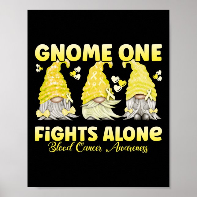 Póster Gnome One lucha solo contra el cáncer de sangre am (Frente)