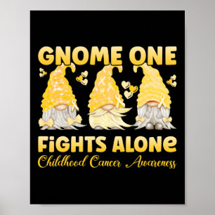 Póster Gnome One lucha solo contra el cáncer infantil de 