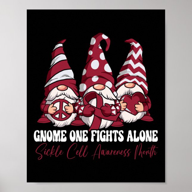 Póster Gnome One lucha solo contra la anemia falciforme (Frente)