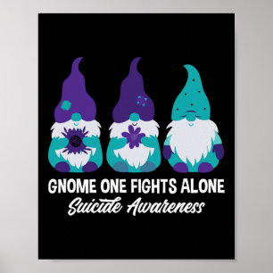 Póster Gnome One lucha solo contra la prevención del suic