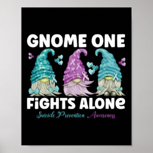 Póster Gnome One lucha solo contra la prevención del suic