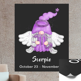 Póster Gnome Scorpio Rótulo Astrología Angel 40 x 50 Post