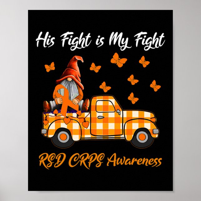 Póster Gnomé Su Lucha Es Mi Lucha Rsd Crps Conciencia Gi (Frente)