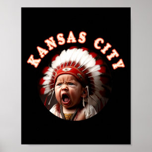 Póster Gnome Tailating Kansas City Bbq Kc Barbecue Coffe