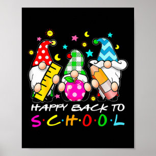 Póster Gnomes A Cuestas Contentos De Volver A Los Profeso
