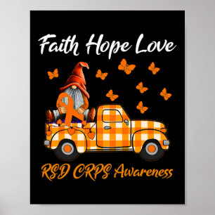 Póster Gnomes Faith Hope Love RSD CRPS Conciencia