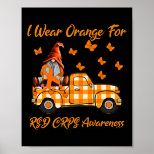 Póster Gnomes Que Uso Naranja Para La Conciencia De Rsd C