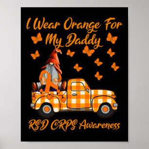 Póster Gnomes Que Uso Naranja Para Mi Papi RSD CRPS Aware