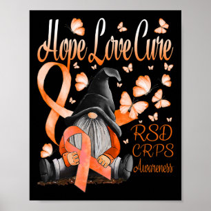 Póster Gnomes RSD CRPS Conciencia Esperanza Amor Cure Fig