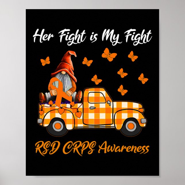 Póster Gnomes Su Lucha Es Mi Lucha Rsd Crps Conciencia Gi (Frente)
