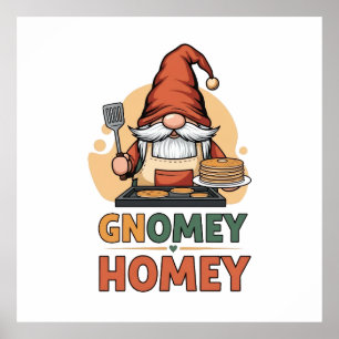 Póster Gnomey homey pancakes design