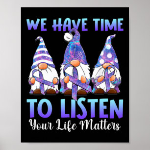 Póster Gnomías Tenemos Tiempo De Escuchar Tu Problema De