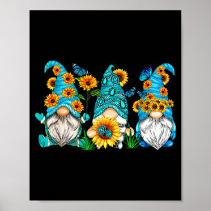 Póster Gnominis Lindos Con Jardineros De Mariposas De Gir