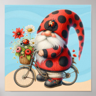 Póster Gnomo ama mariquitas