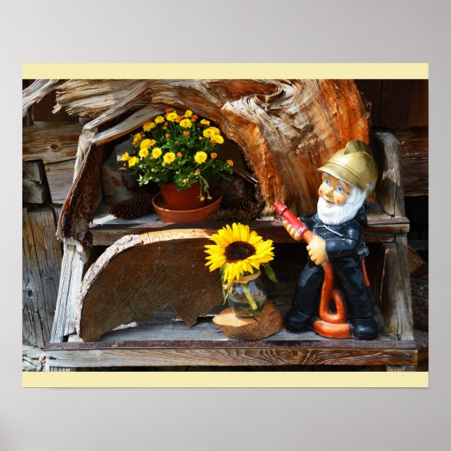 Póster Gnomo de jardín (Frente)