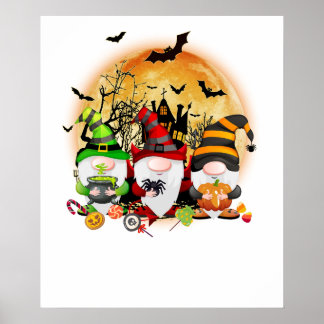 Póster gnomo Halloween