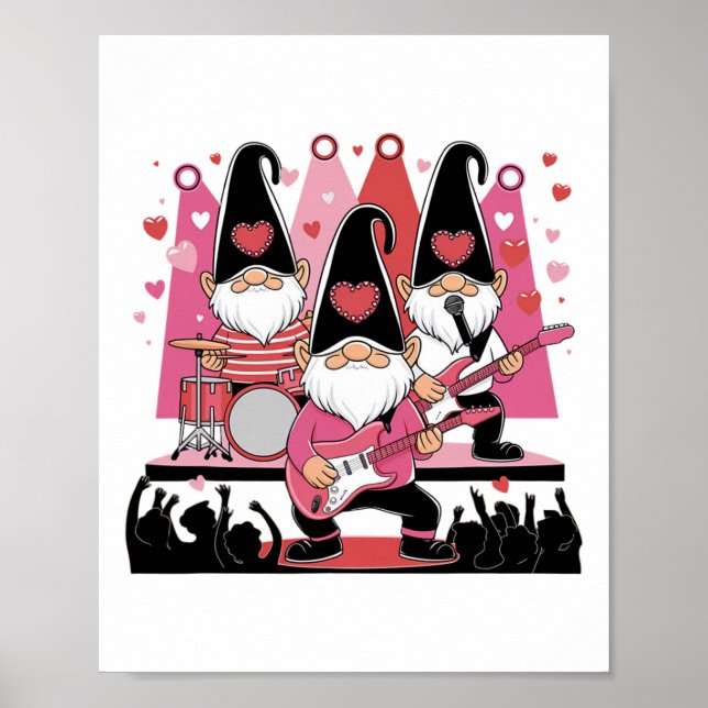 Póster Gnomo Musical del Día de San Valentín Nd Escenario (Frente)