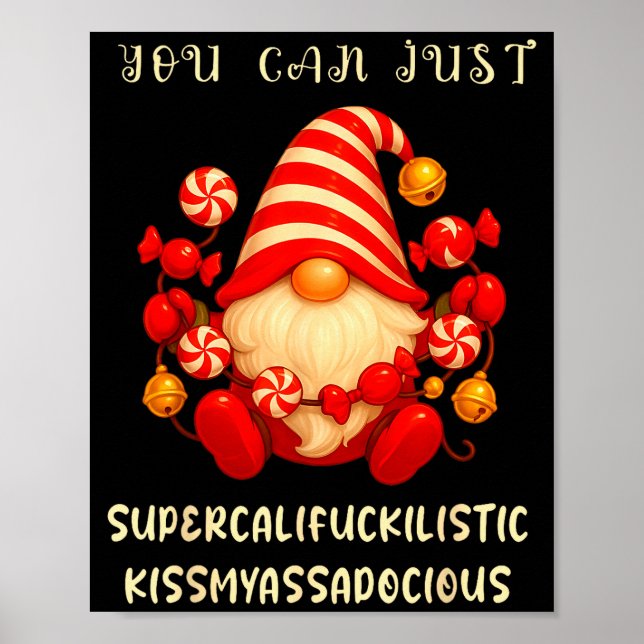 Póster Gnomo que puedes simplemente Supercaliforilistico  (Frente)